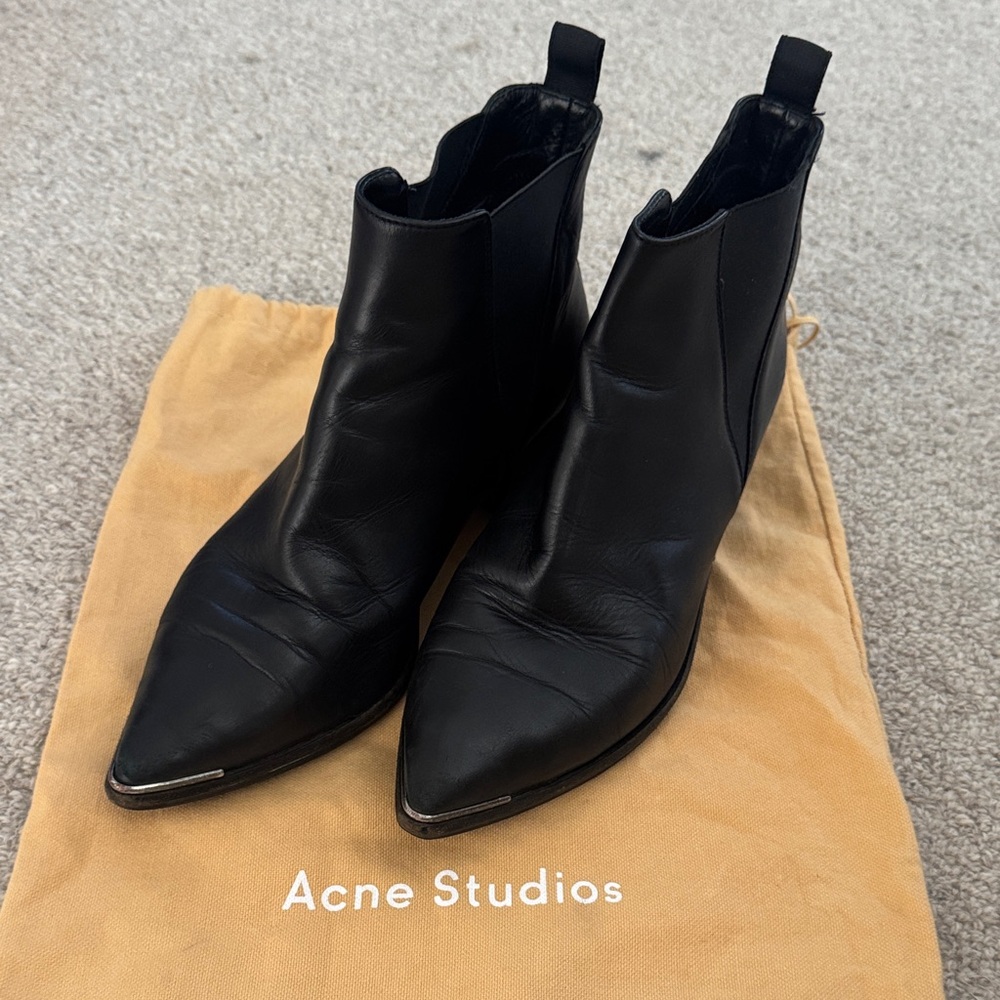 Acne Studios Black Ankle Boots